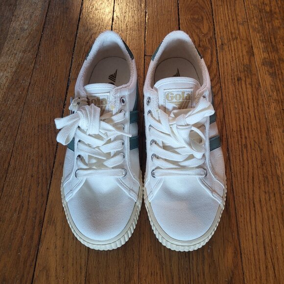 Gola Classics Tennis Mark Cox Canvas sneakers - Sz 8 - NWT - Picture 2 of 8